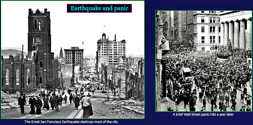 Earthquake and panic, 1900s